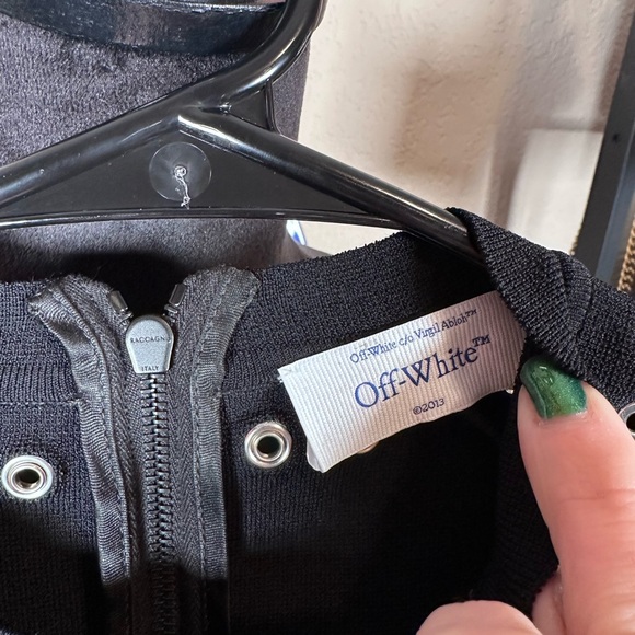 NWT Off-White Black Studded Mini Dress Size 44 - Picture 5 of 9